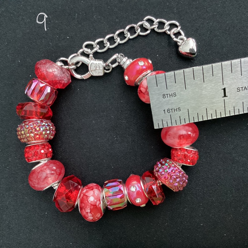 Lampwork Bead Charm Bracelet - Picture 2 of 3